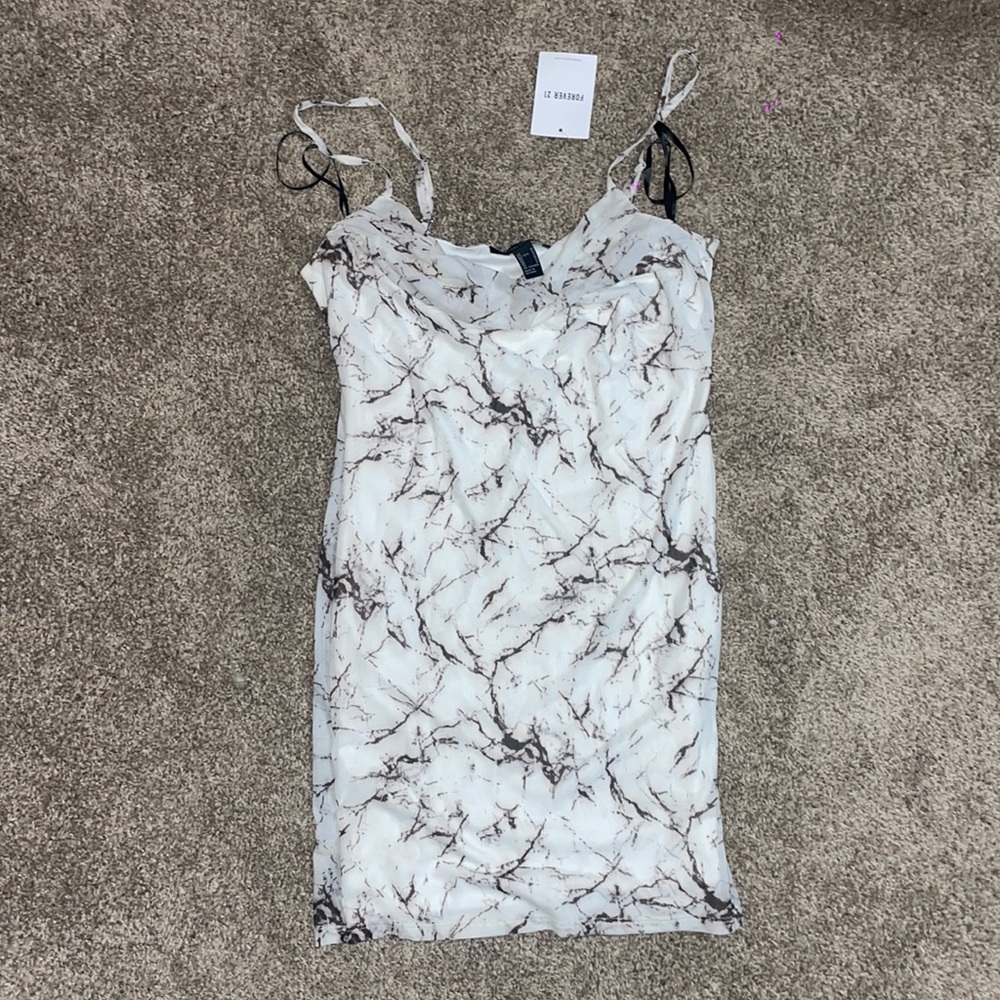 Marble bodycon dress